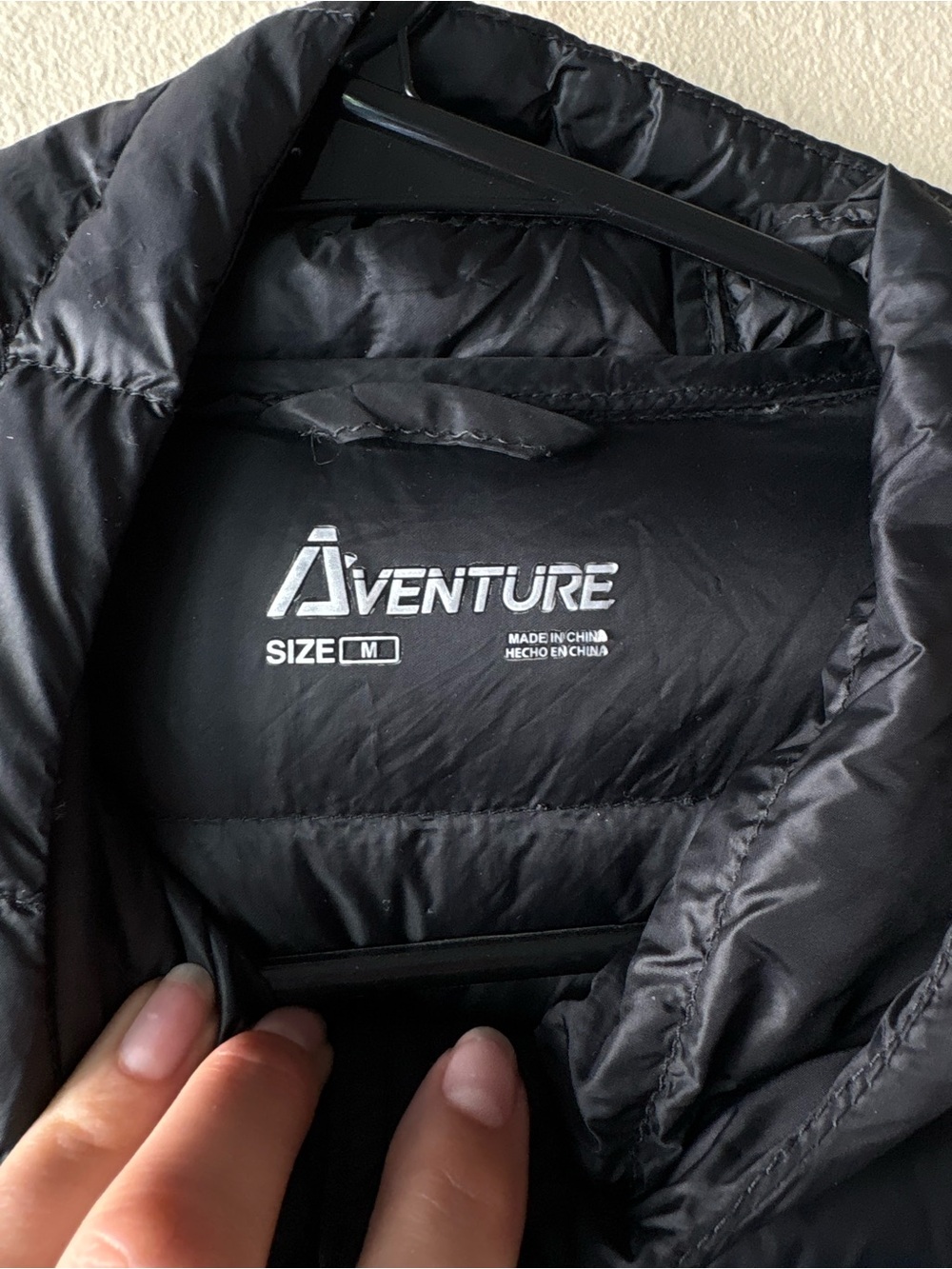 Aventure Long Down Filled Puffer Coat Hooded Black Winter Jacket - Picture 9 of 12